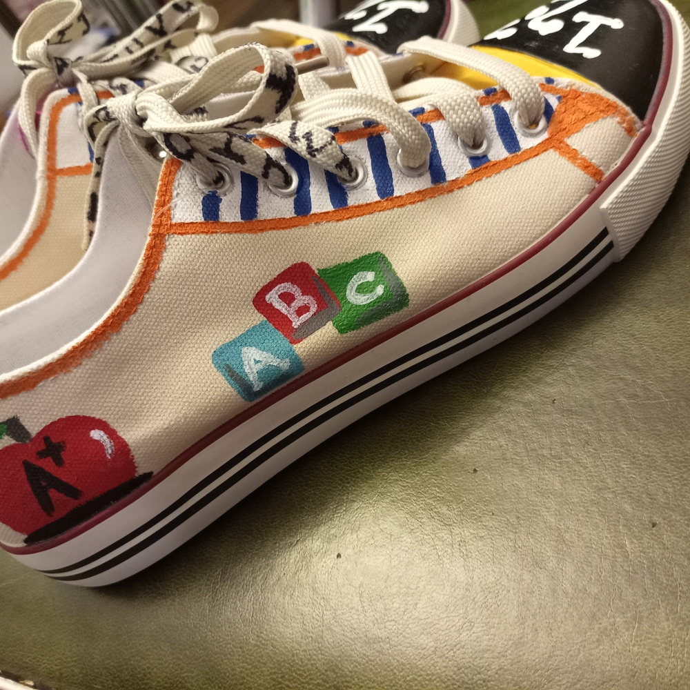 Vibrant ABC Canvas Sneakers